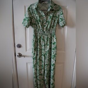SM wardrobe Green Floral Jumpsuit